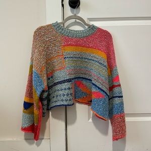 Sincerely Jules Sharlene Mixed Pattern Pullover